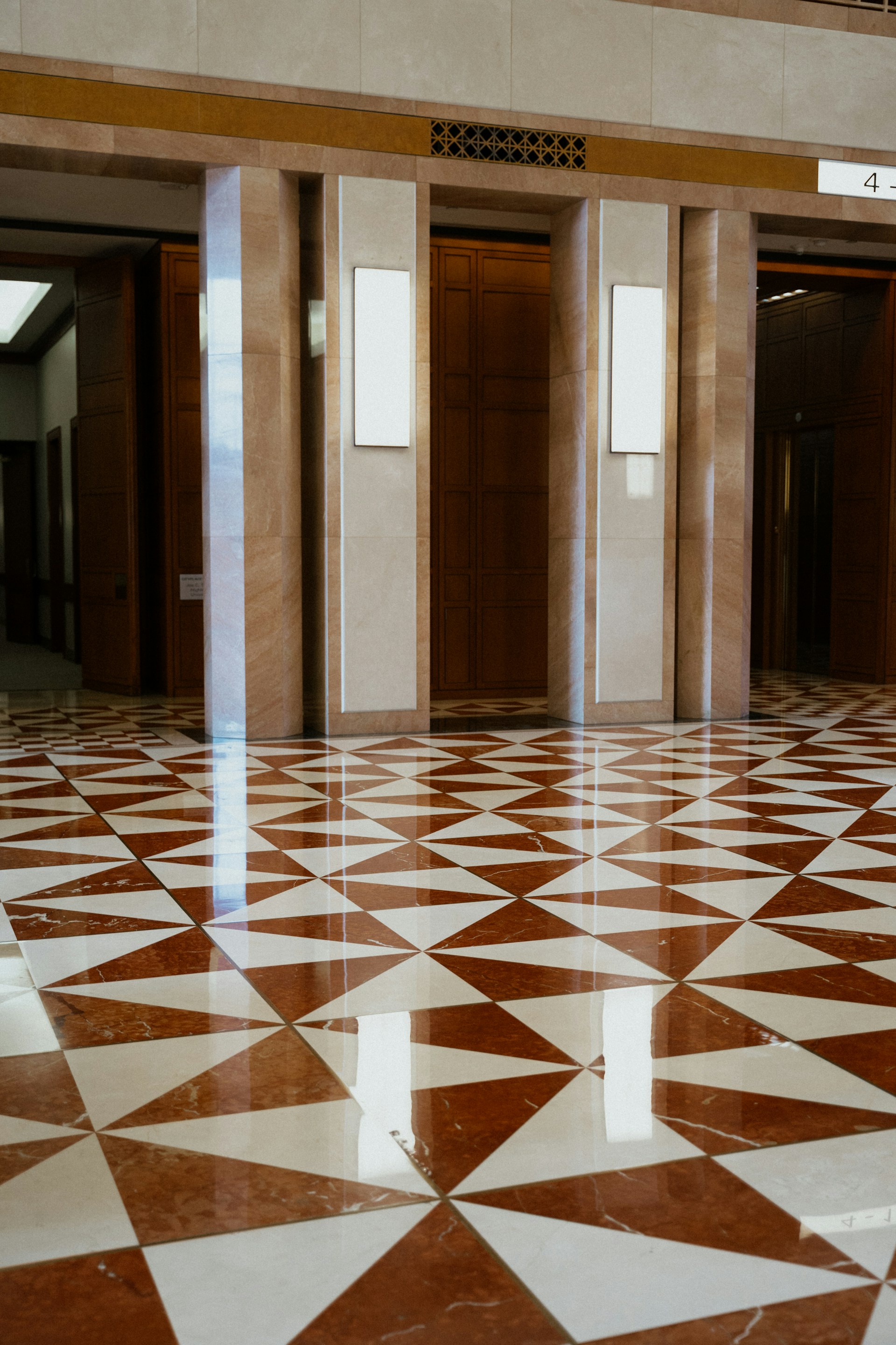 Precision flooring work detail