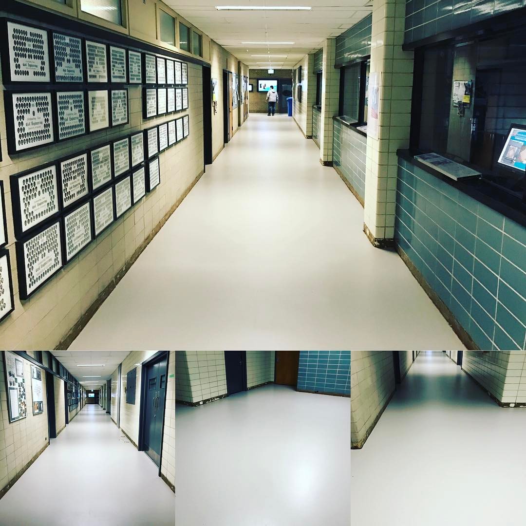 University of Toronto Galbraith Building — Nora rubber tile installation
